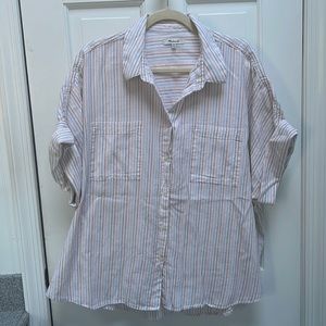 Madewell Oversize short sleeve blouse